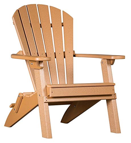 4 Season Cedar Foldable Adirondack Chair with Cup Holder I40529