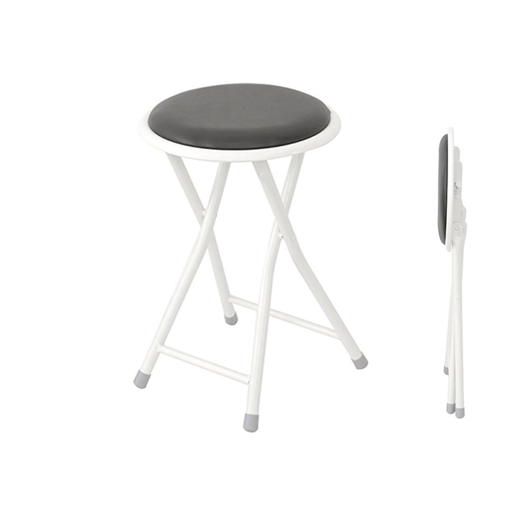 Black Folding Round Padded Bar Stool R91692