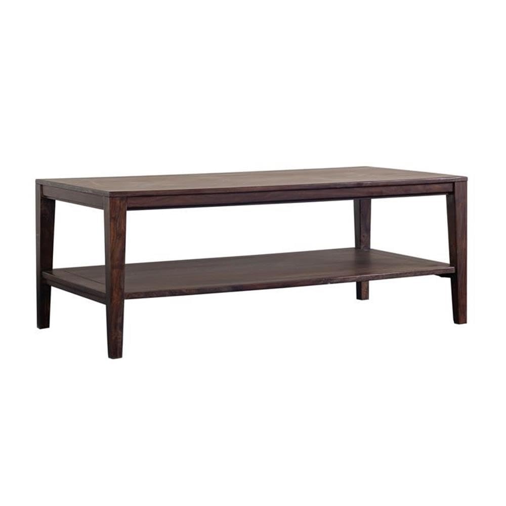 Solid Sheesham Wood Gray Coffee Table T401