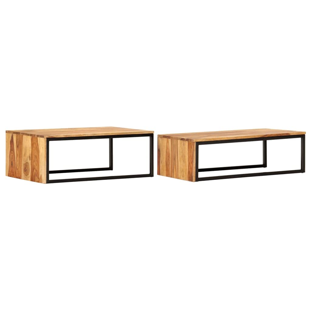 Solid Sheesham Wood Nesting Coffee Table Set P329419