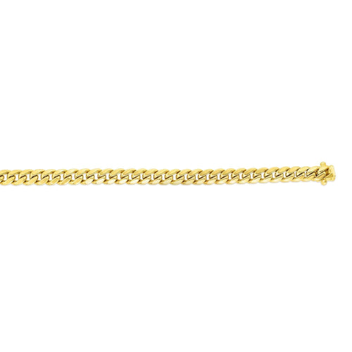 14k Yellow Gold Cuban Link Chain Necklace N44953