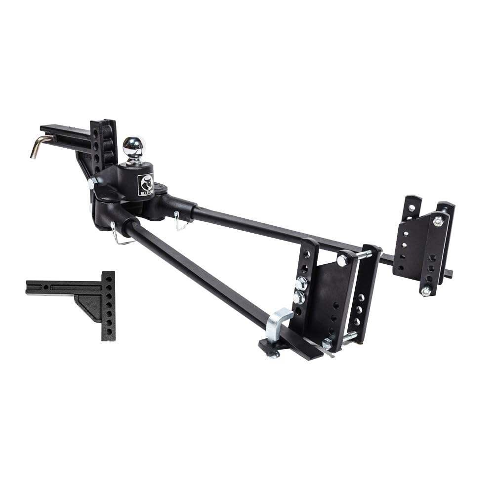 Weight Distribution Hitch with Sway Control, 1000lbs Tongue Weight, 2-5/16 Inch Ball, Black J298