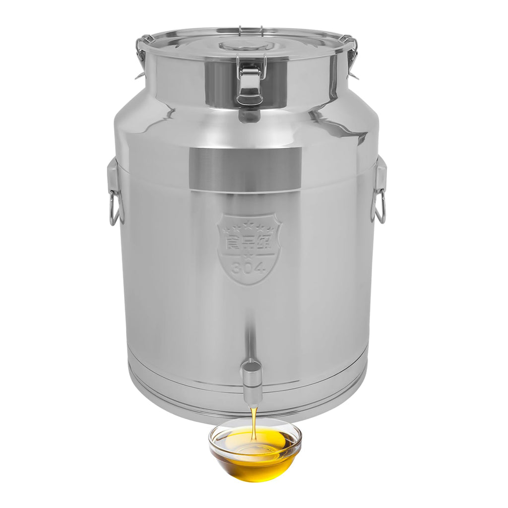 304 Stainless Steel Milk Can with Spigot W95756