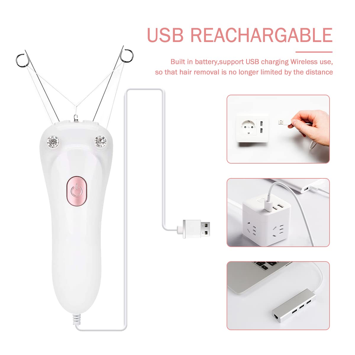 Cordless Electric Facial Hair Remover Z553
