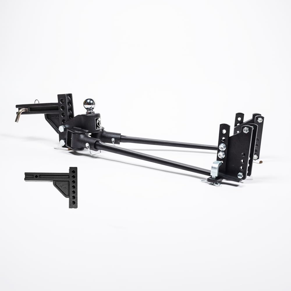 Weight Distribution Hitch with Sway Control, 1000lbs Tongue Weight, 2-5/16 Inch Ball, Black J298