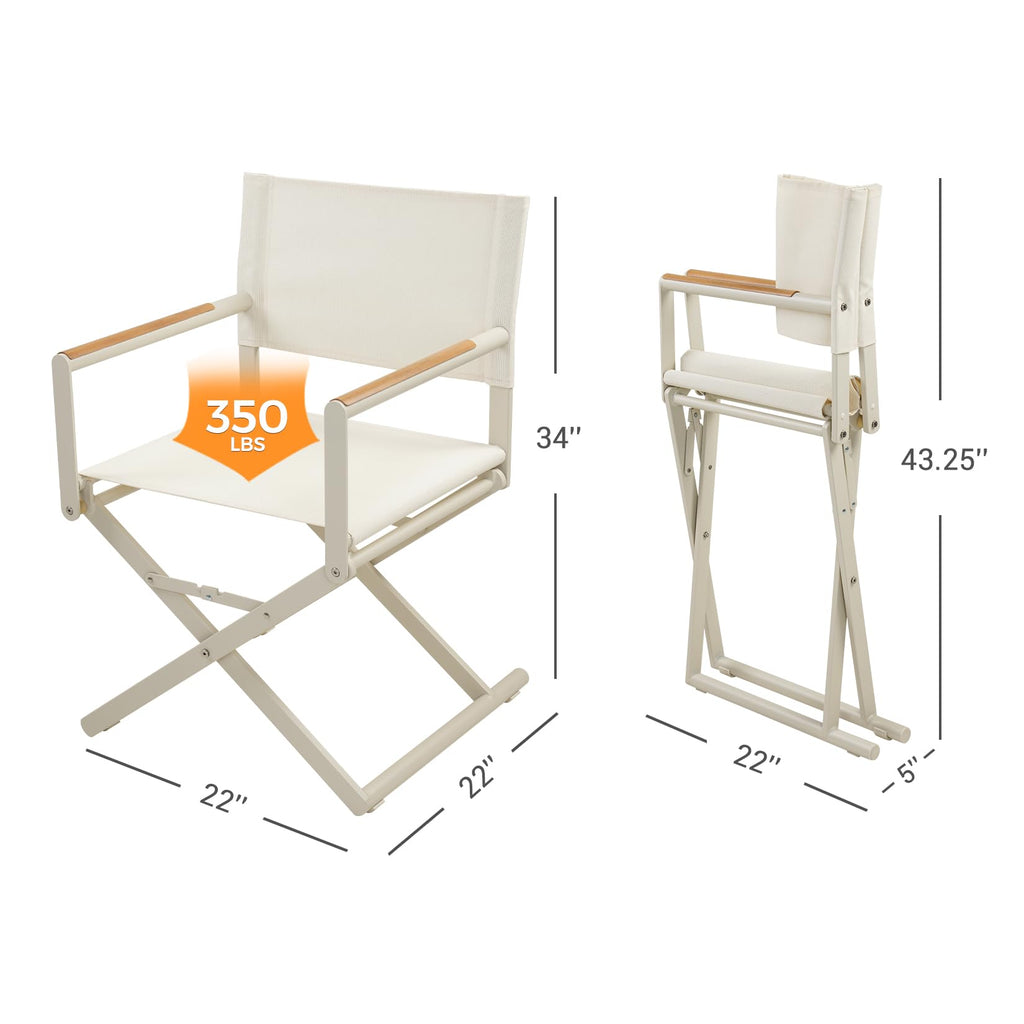 Extra-Wide Folding Directors Chairs Set of 2 H84414