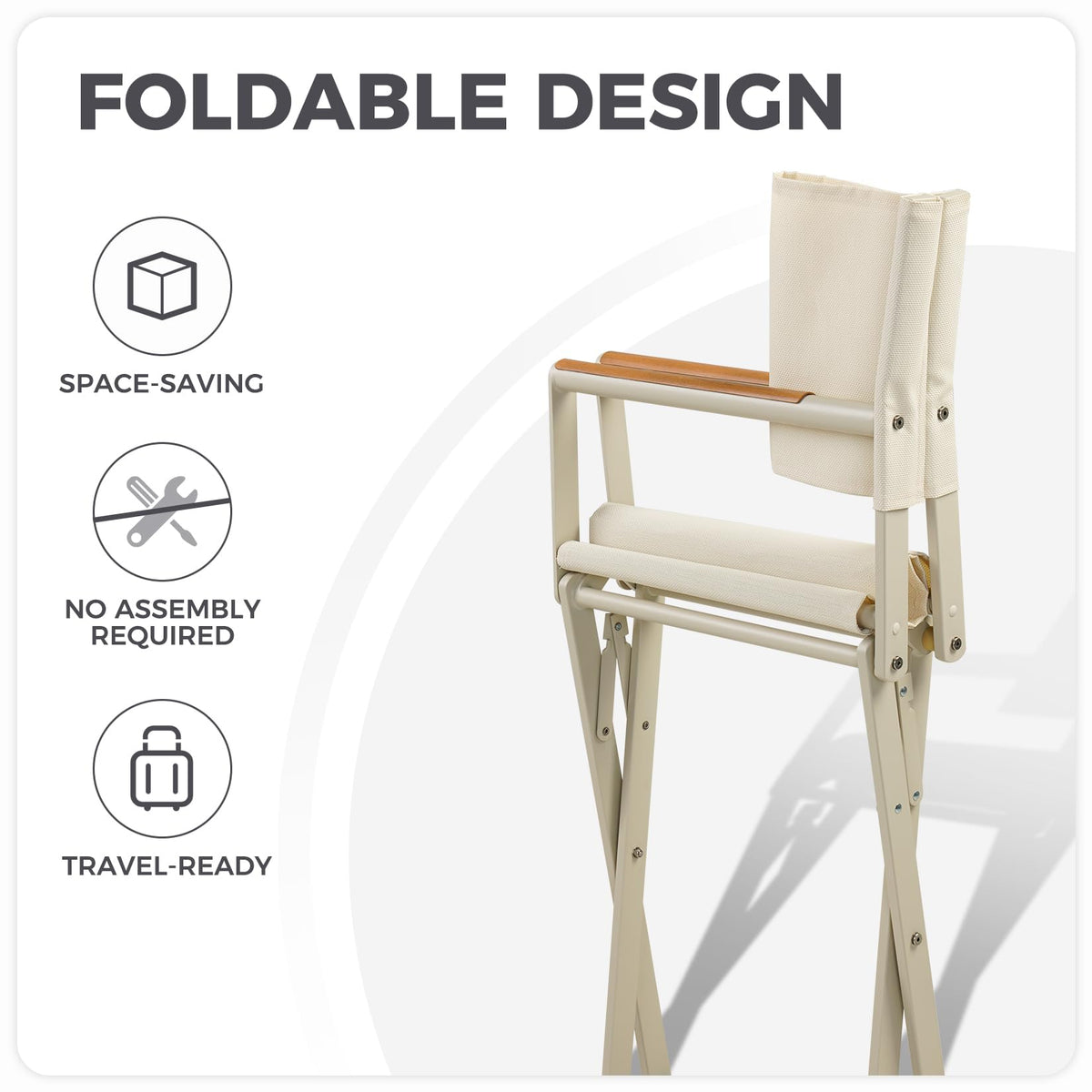 Extra-Wide Folding Directors Chairs Set of 2 H84414