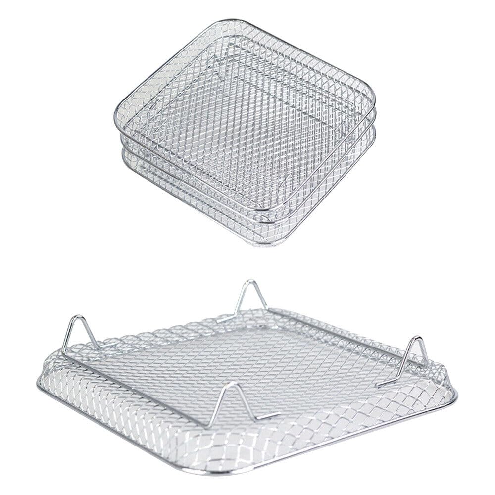 7 Inch Stackable Stainless Steel Air Fryer Rack, 3 Pcs P8733