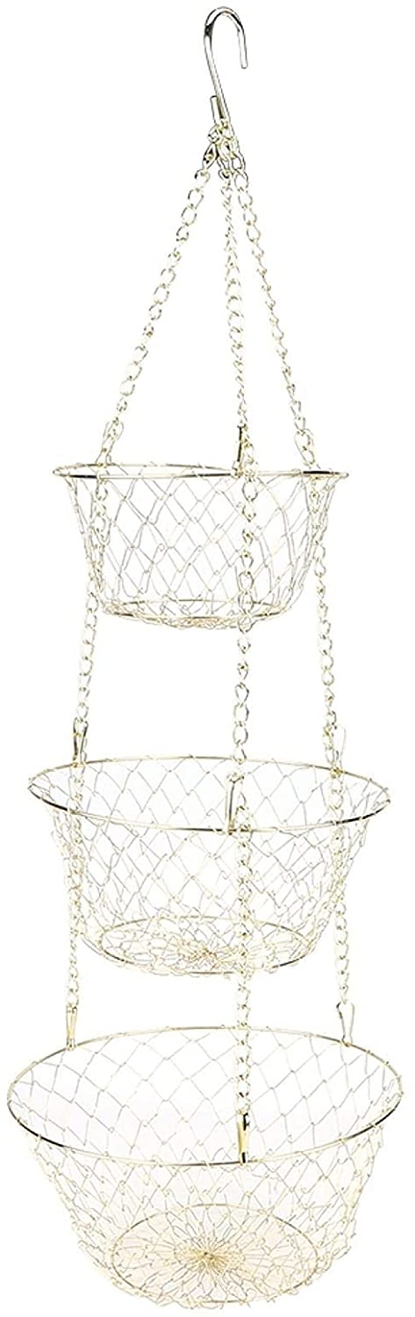 3-Tier Heavy Duty Wire Hanging Basket I514463