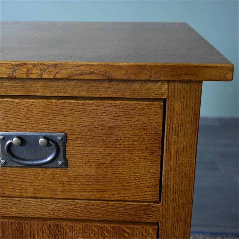 Solid Wood Nightstand with 1 Door and Drawer R8843