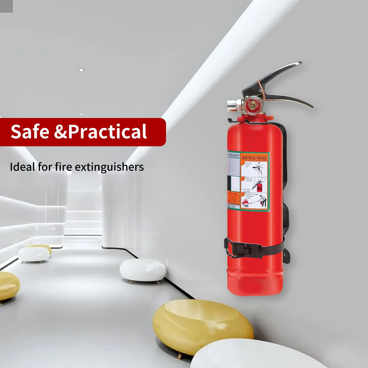 2.5LB Fire Extinguisher Wall Mount Metal Bracket H786718