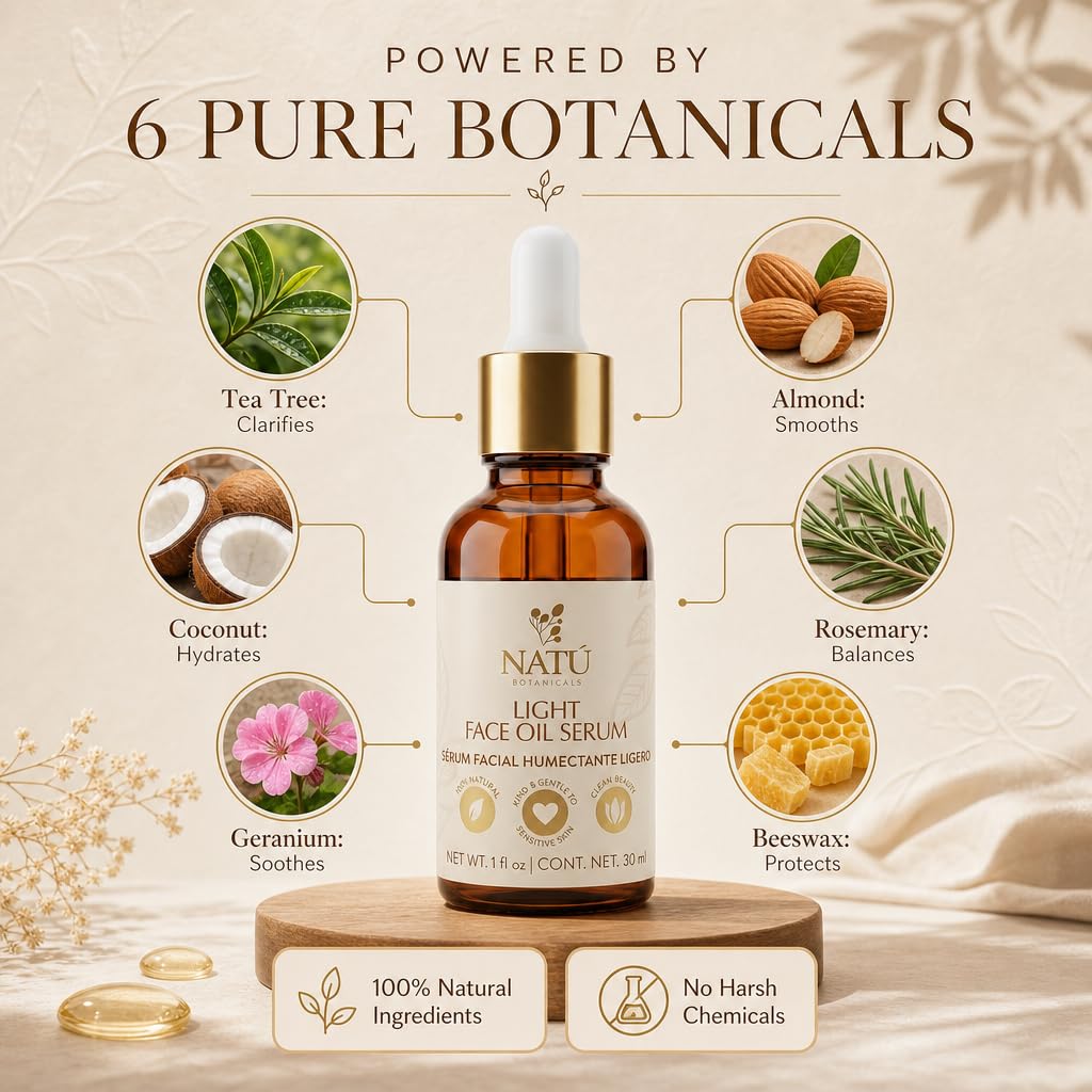 Light Face Oil Serum for Oily & Combination Skin 1 fl oz Y3873