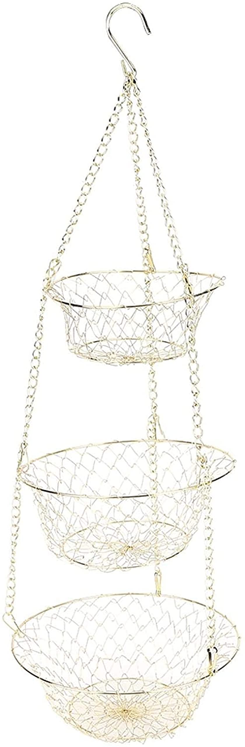 3-Tier Heavy Duty Wire Hanging Basket I514463