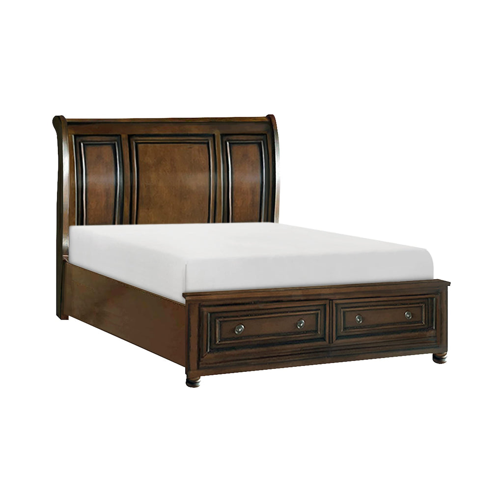 California King Platform Bed Frame with Storage Drawers V24385