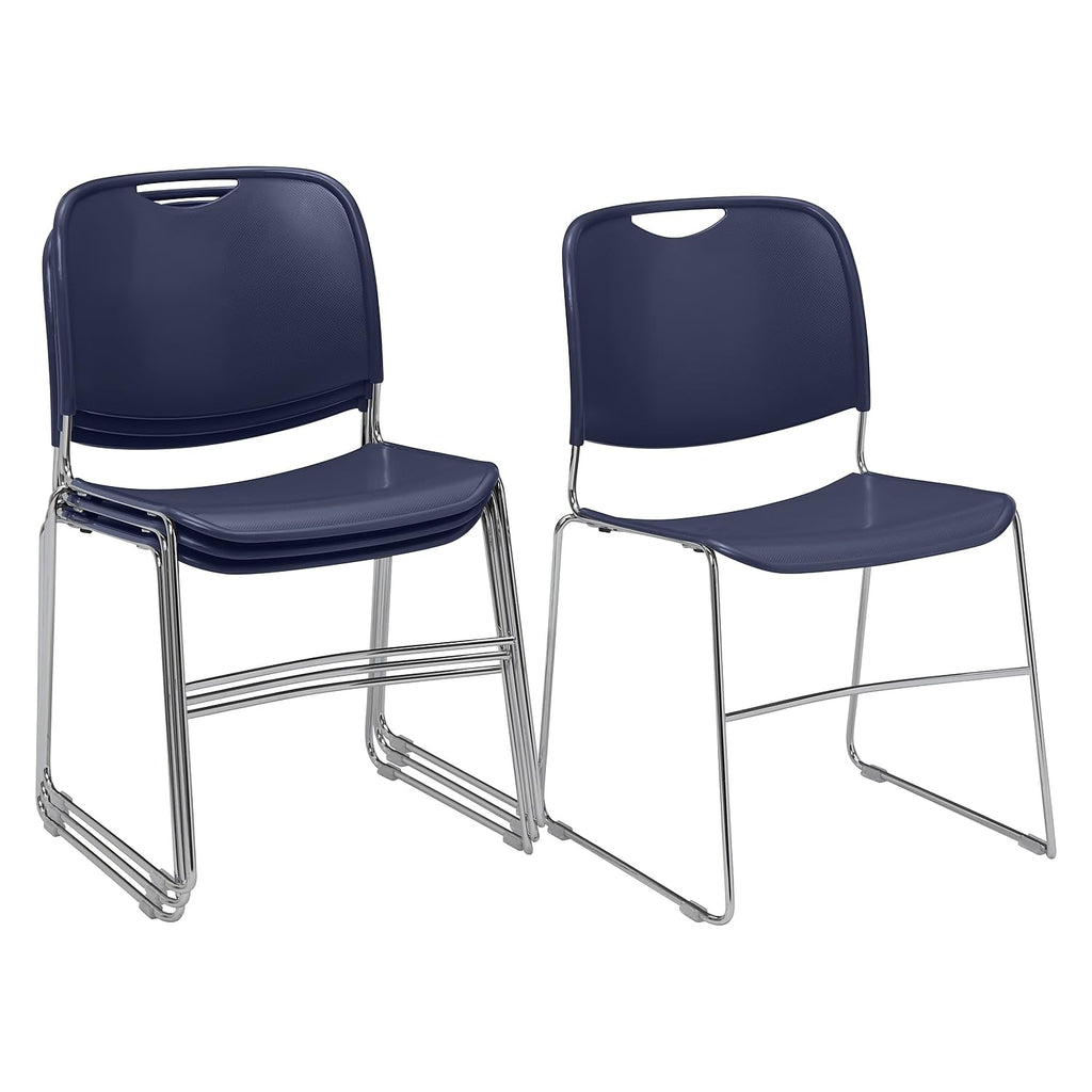 Navy Blue Stack Chair 4 Pack R5144
