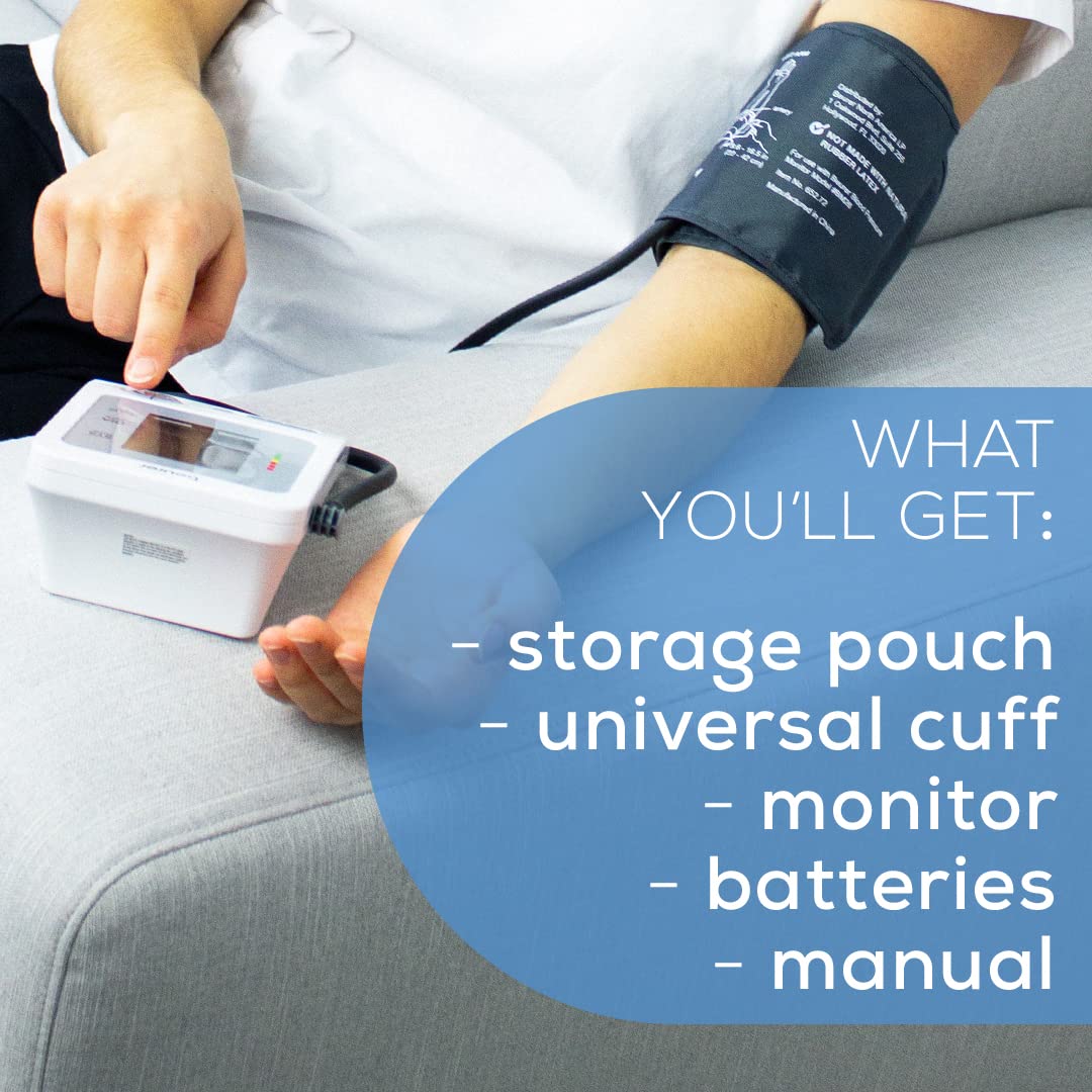 Upper Arm Blood Pressure Monitor with Large Cuff O798