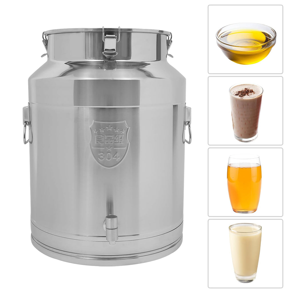 304 Stainless Steel Milk Can with Spigot W95756