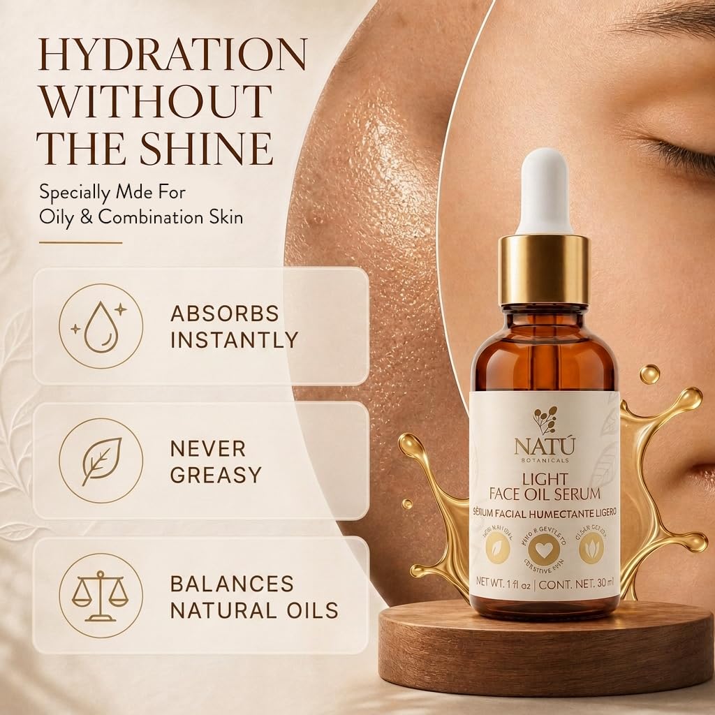 Light Face Oil Serum for Oily & Combination Skin 1 fl oz Y3873