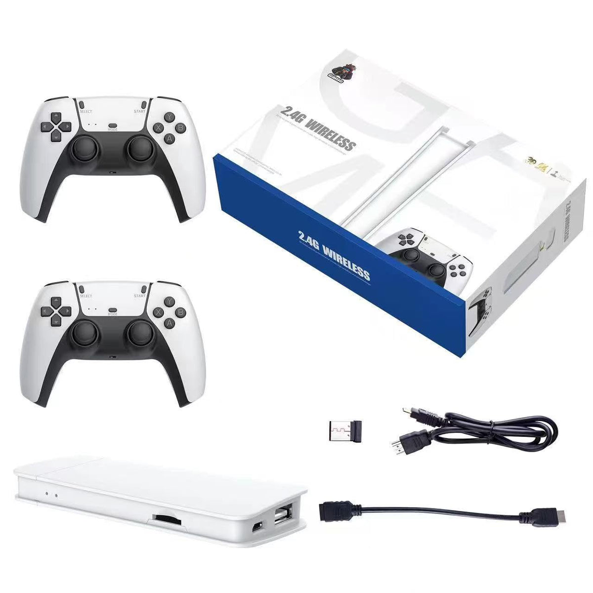 4K HDMI Retro Game Console with Wireless Controller D34164