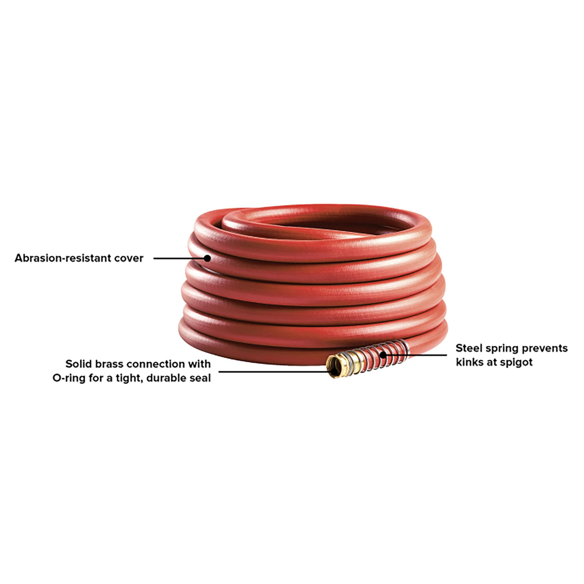 3/4" x 75' Heavy Duty Kink Resistant Garden Hose K358