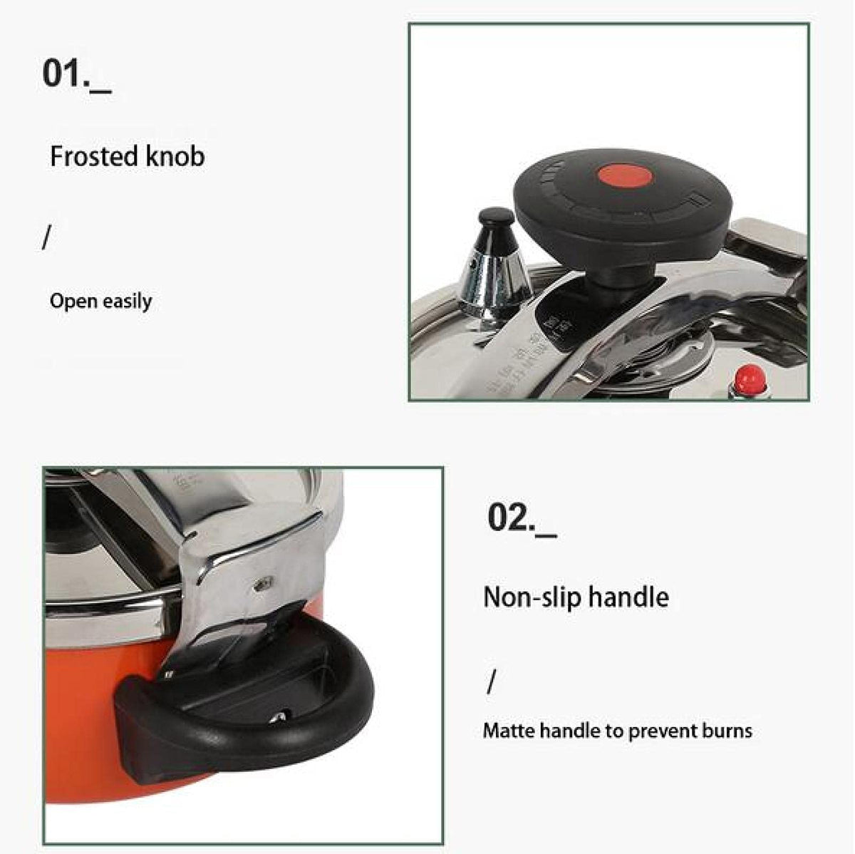 Camping Pressure Cooker Aluminum Alloy 2L G135342