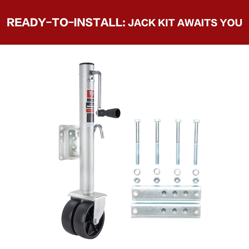 2000 lbs Boat Trailer Jack with Wheel R86226