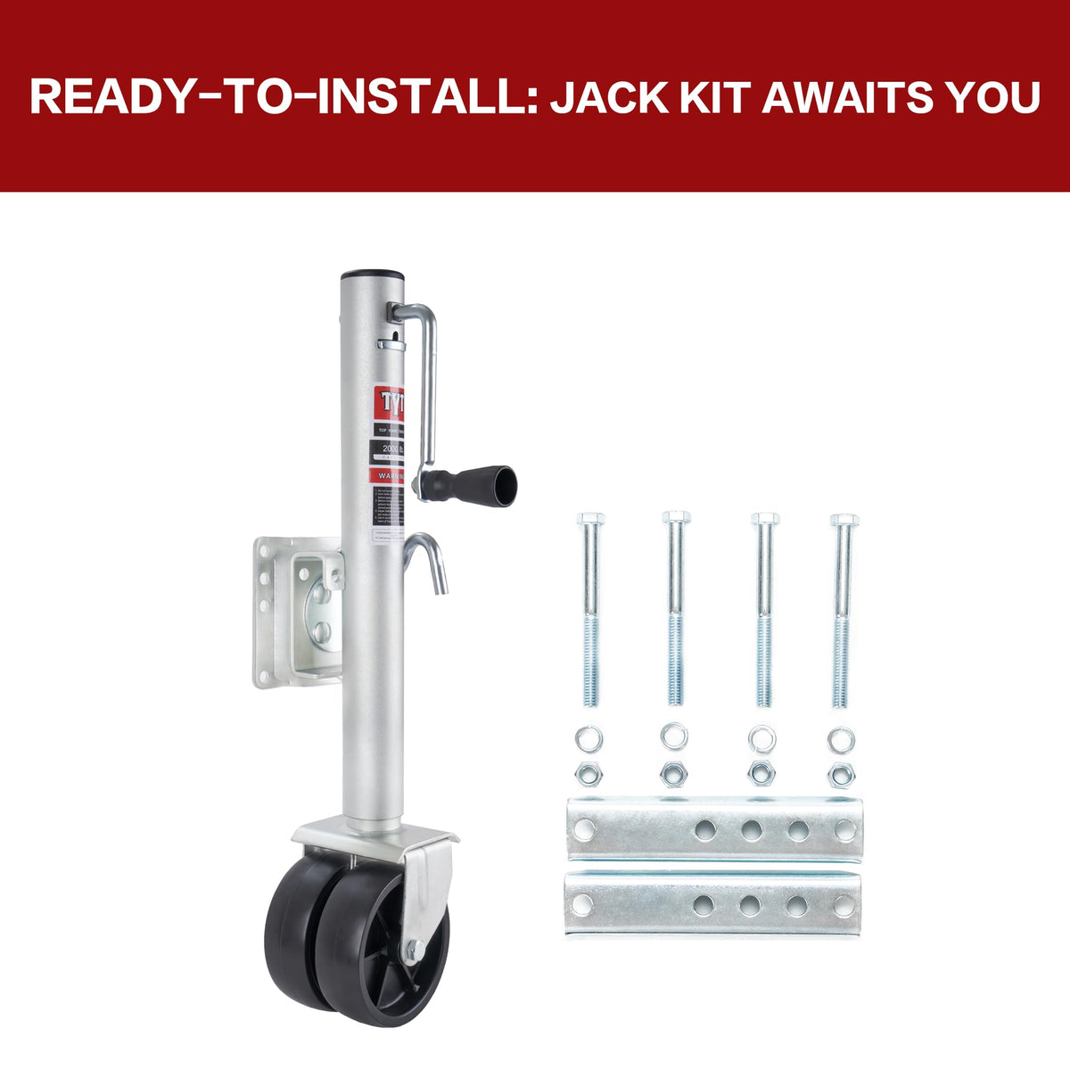 2000 lbs Boat Trailer Jack with Wheel R86226