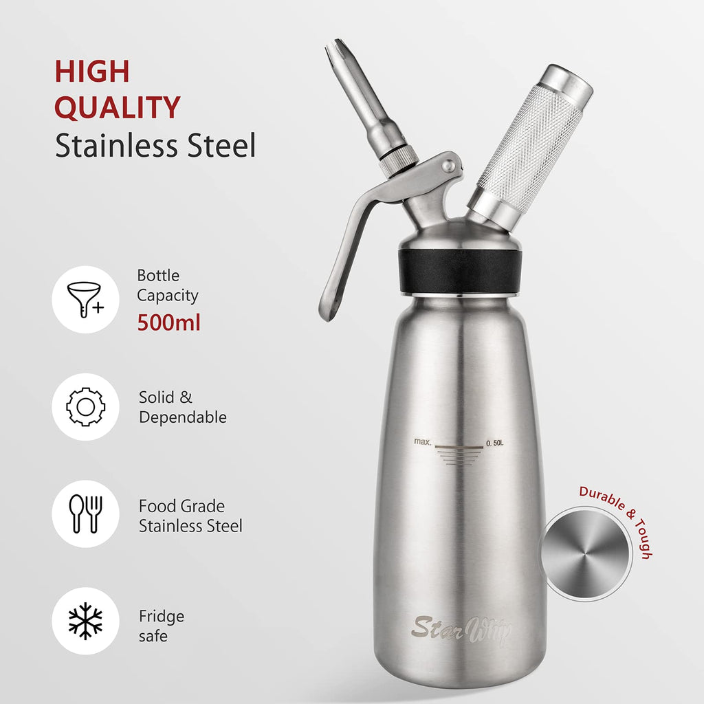 Spare Parts and Accessories for Whipped Cream Dispenser 304 Stainless Steel W348305