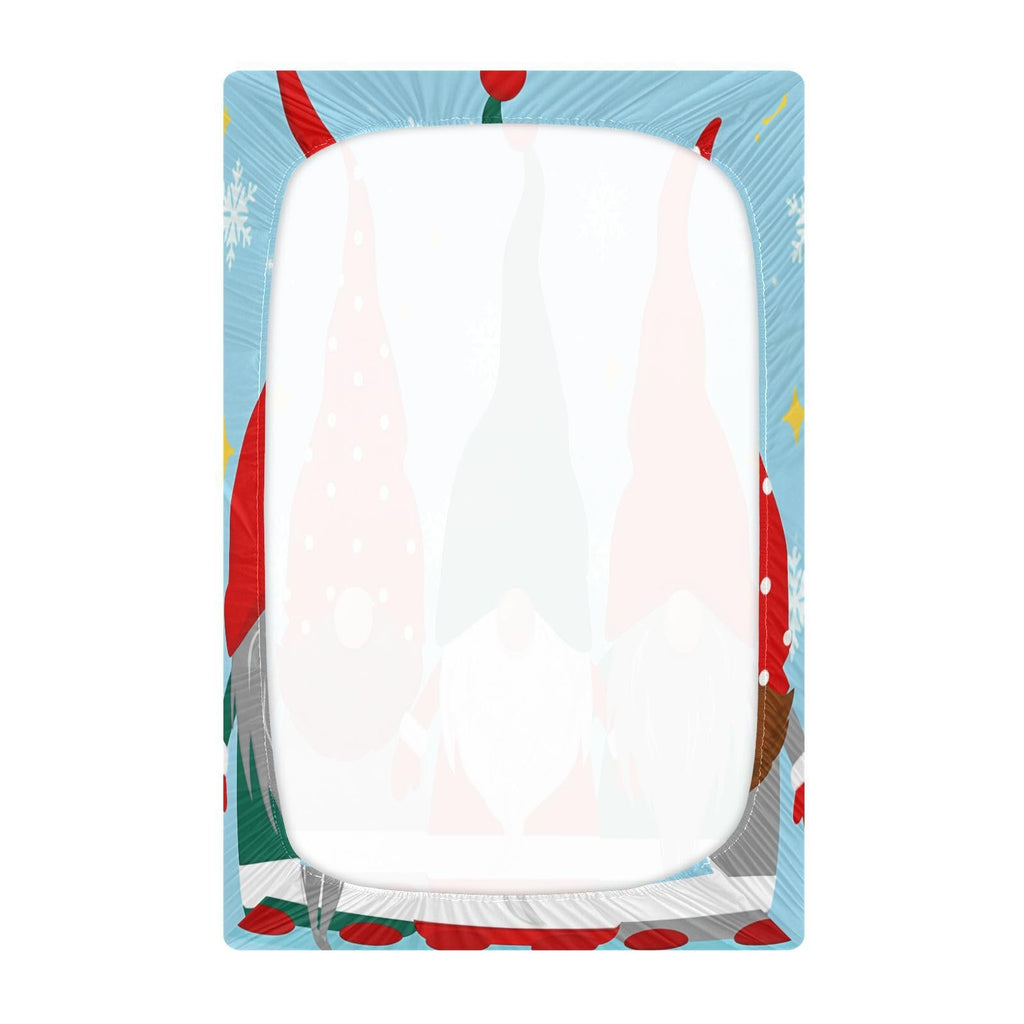 Christmas Gnomes Crib Sheet 52" x 28" Y3518