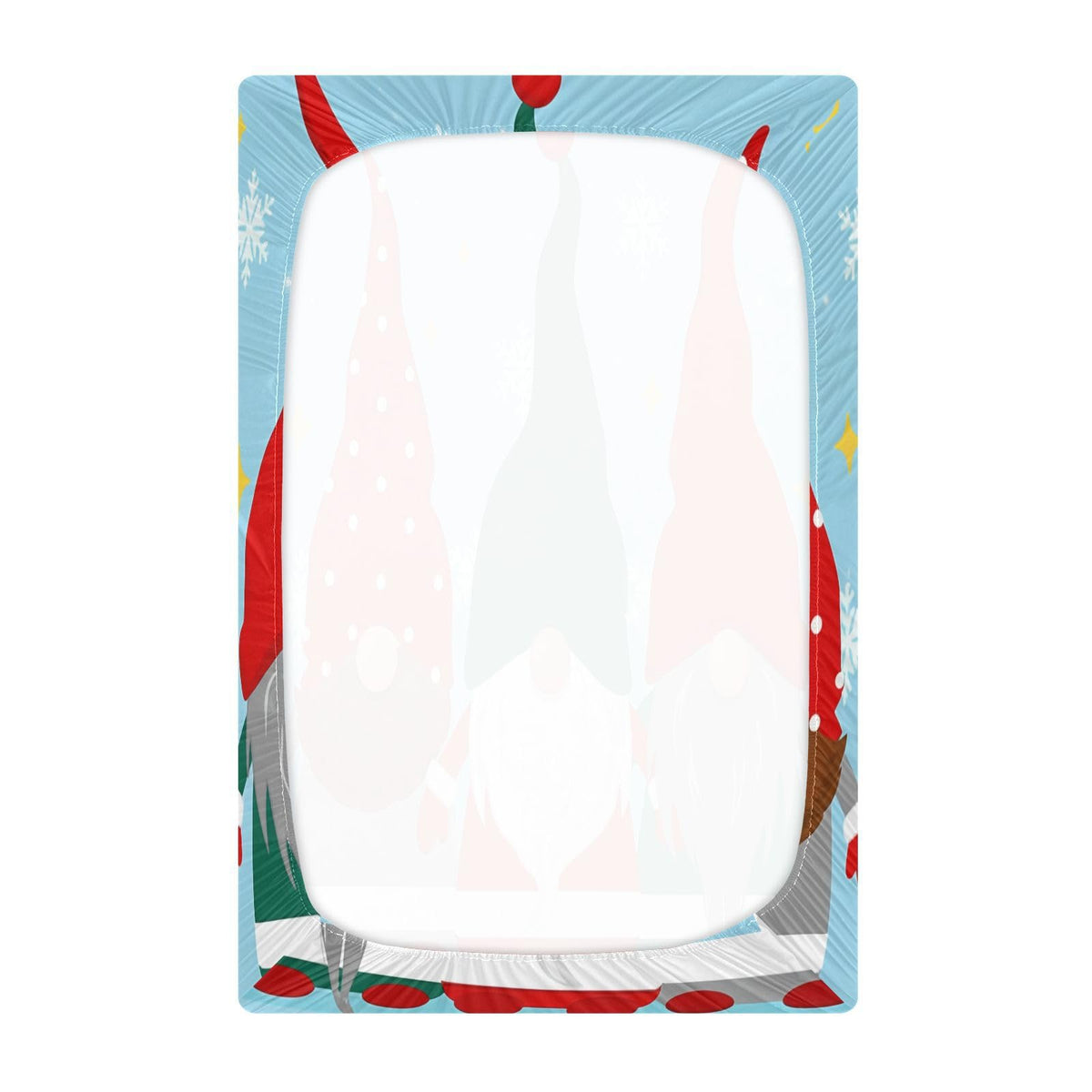 Christmas Gnomes Crib Sheet 52" x 28" Y3518