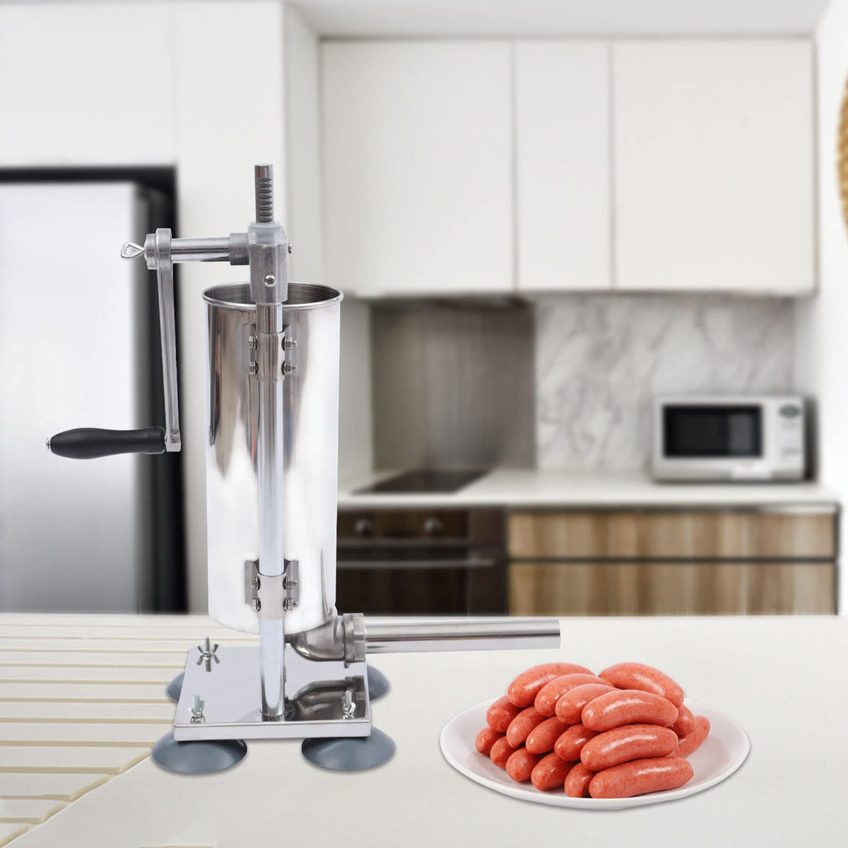 6Lb Stainless Steel Vertical Sausage Stuffer K389