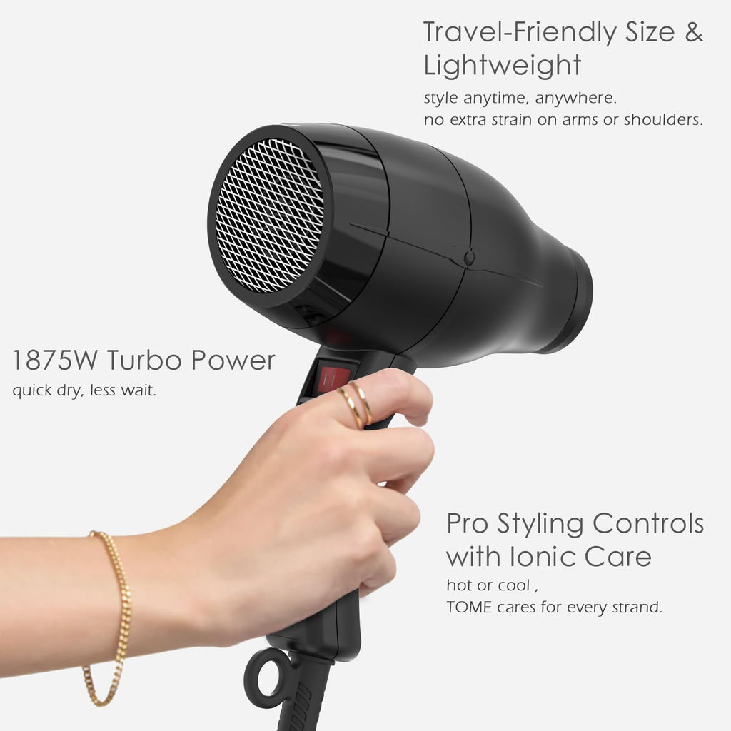 1875W Ionic Blow Dryer with Diffuser and Comb Attachment N58617