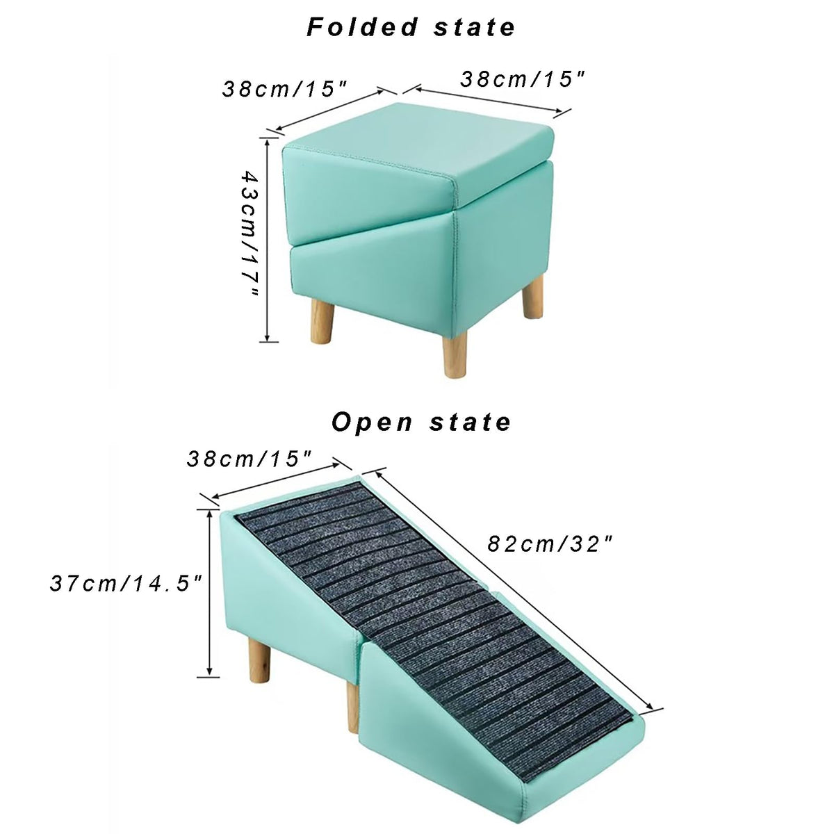 Foldable Non-Slip Pet Stairs and Ramp I4062