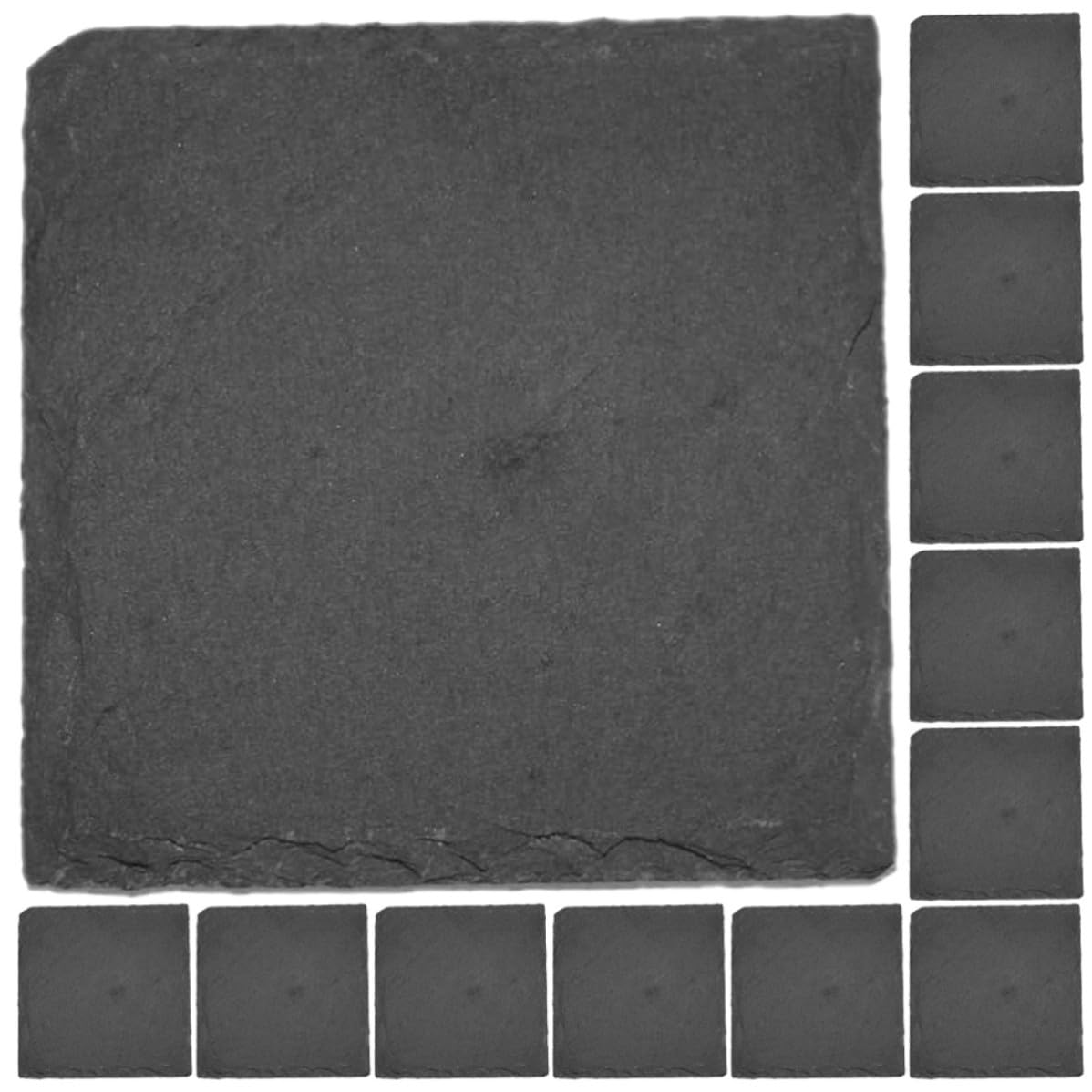 12pcs Natural Stone Coasters with Non Slip Bottom K77624