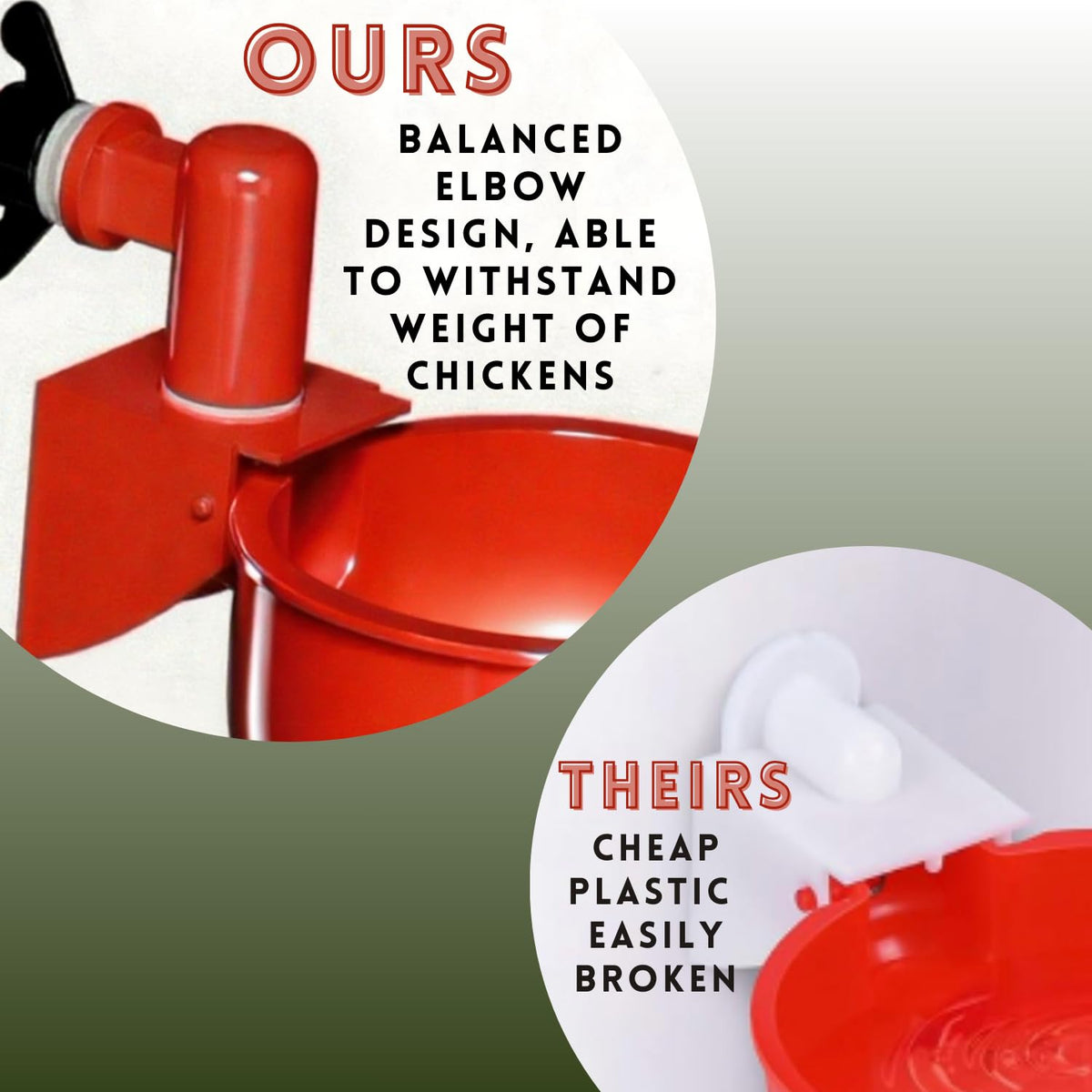Leak Resistant Automatic Chicken Waterer Cups 8pk B870