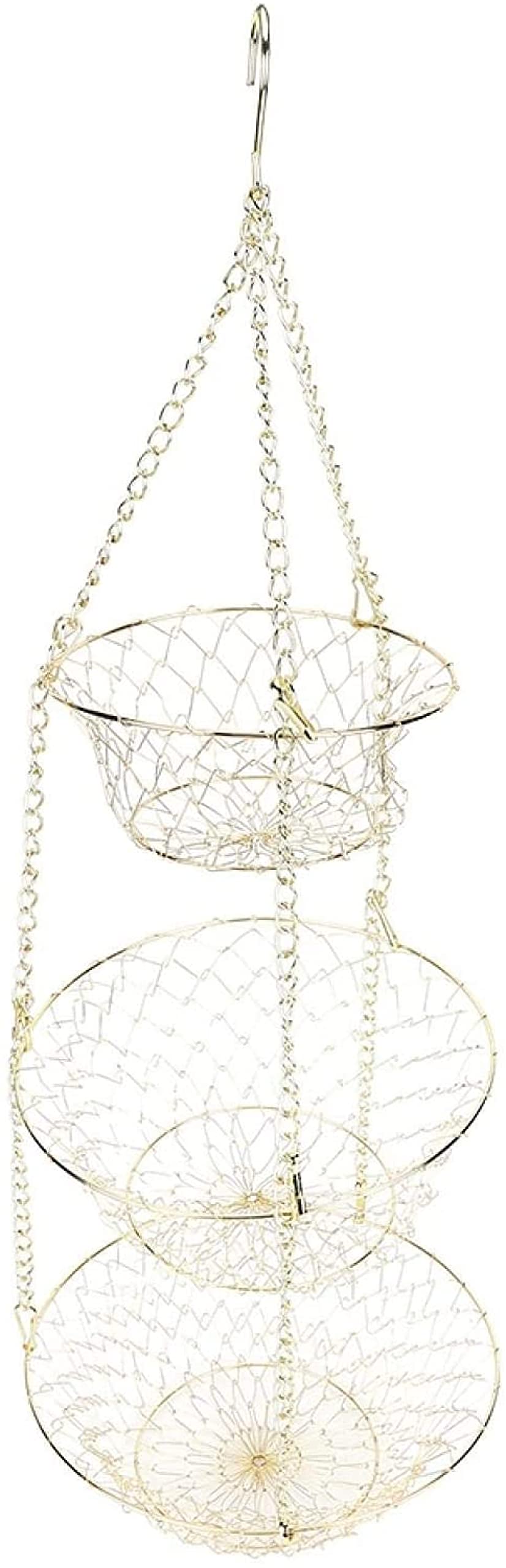 3-Tier Heavy Duty Wire Hanging Basket I514463