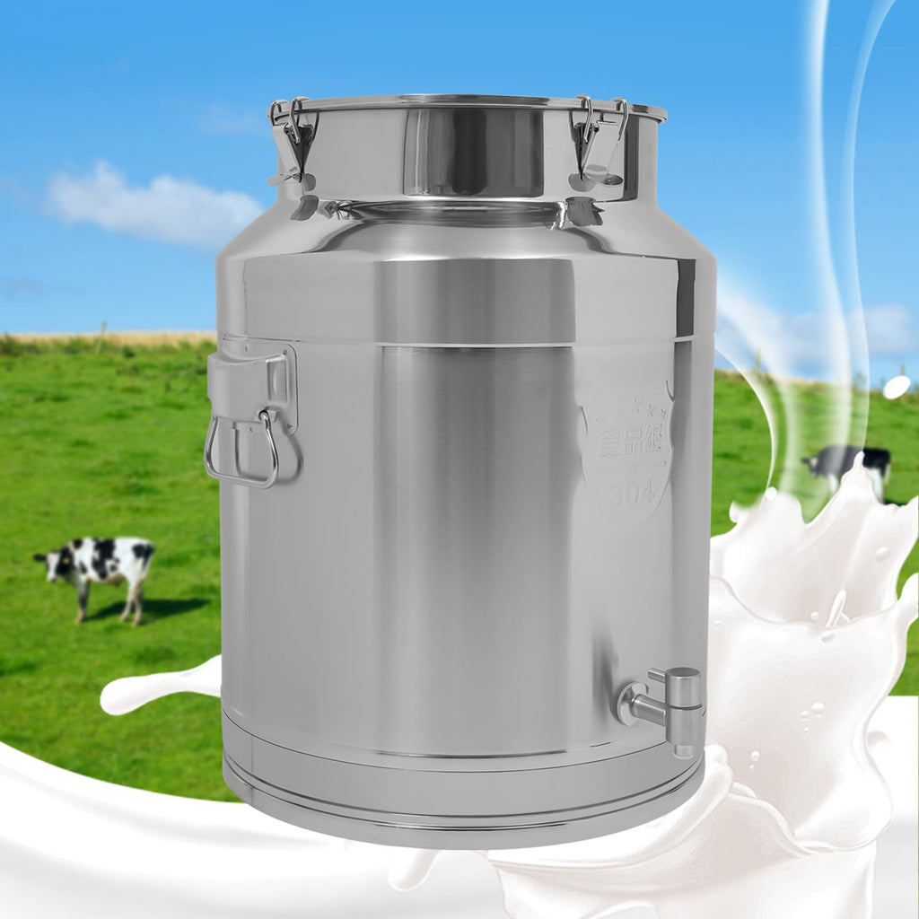 304 Stainless Steel Milk Can with Spigot W95756