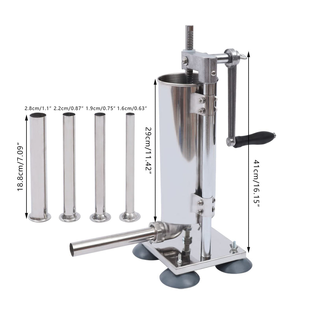 6Lb Stainless Steel Vertical Sausage Stuffer K389