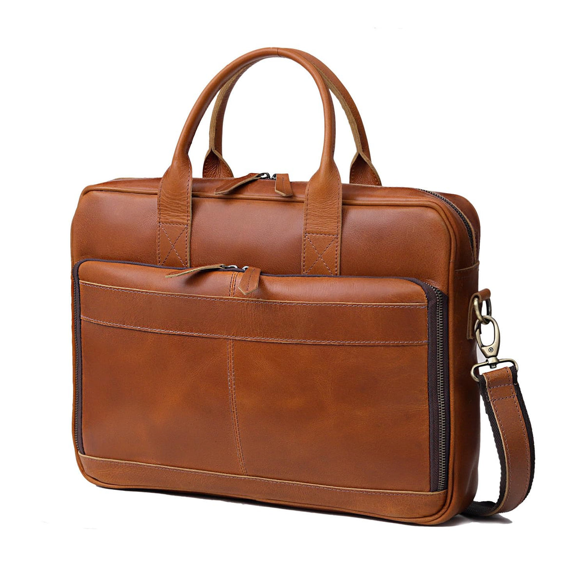 Leather Briefcase Bag P733