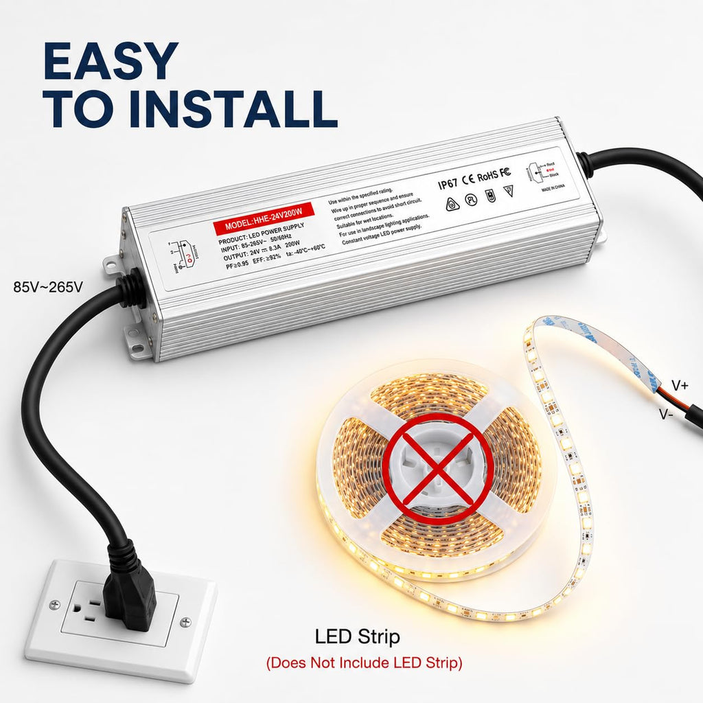 24V 200W IP67 Waterproof LED Power Supply M785107