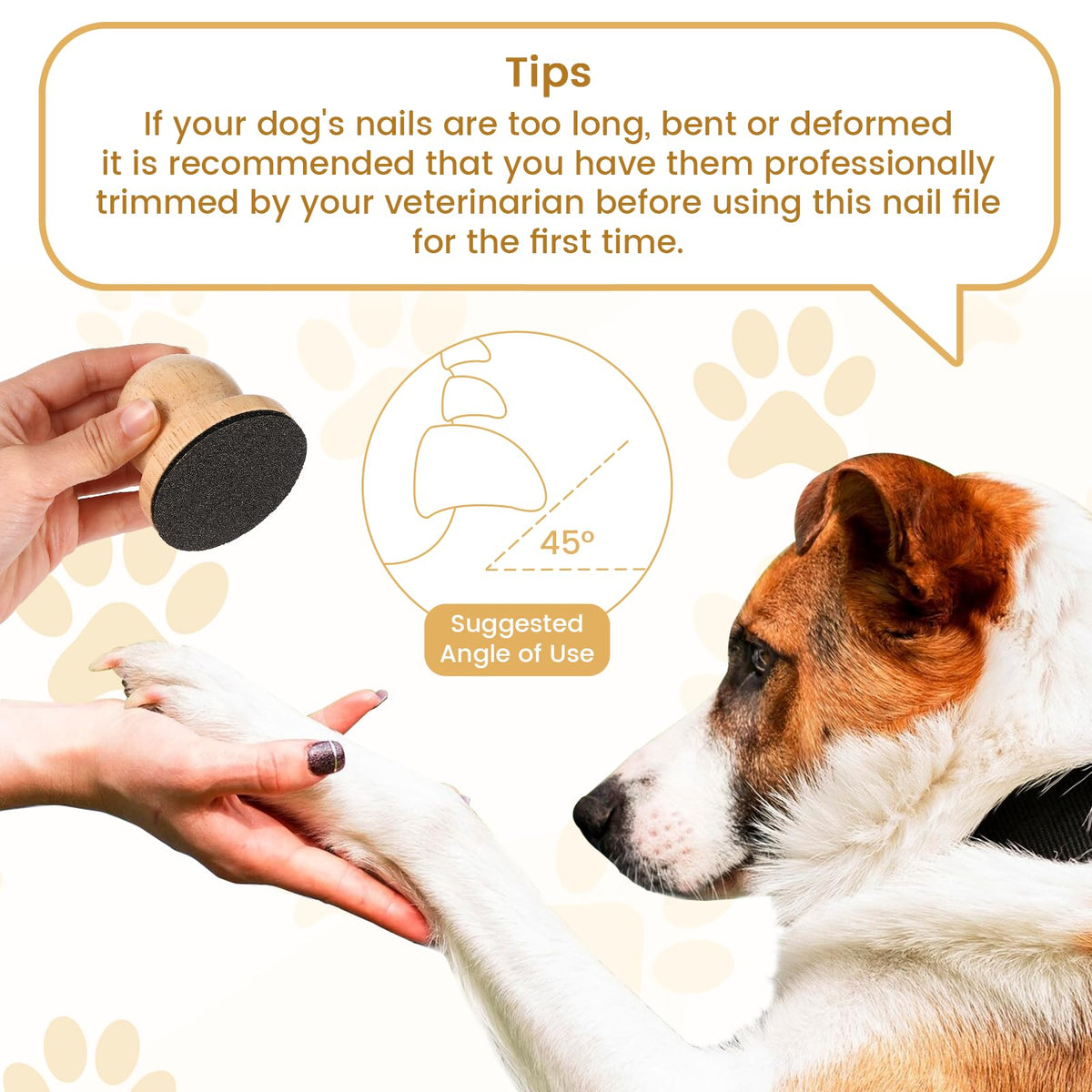 Dog Nail File with 3 Pcs Replaceable Sandpaper O8807