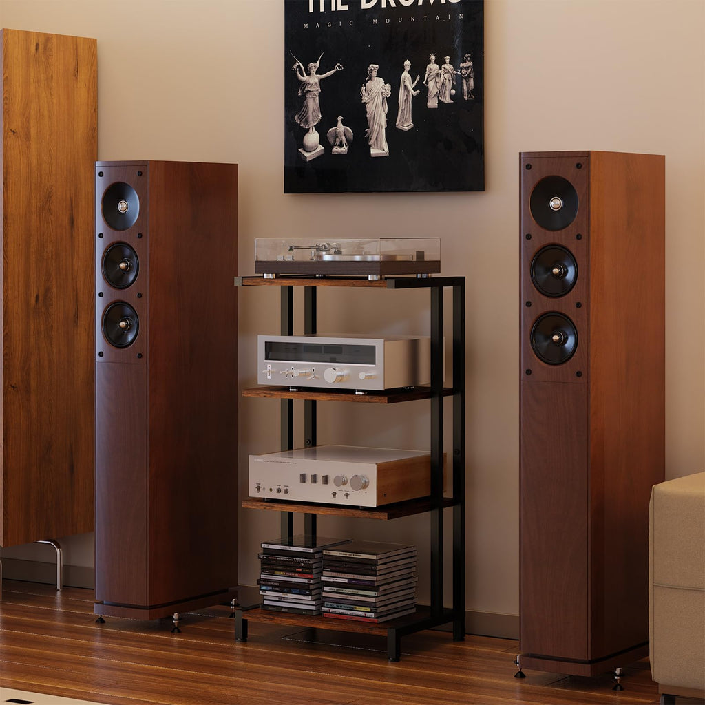 4-Tier Wooden AV Media Stand D217489