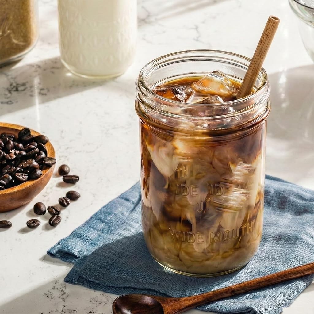 16oz Regular Mouth Glass Canning Jars With Lids, 12 Count F82525