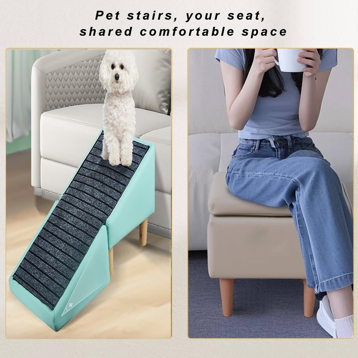 Foldable Non-Slip Pet Stairs and Ramp I4062