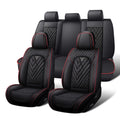 Waterproof Nappa Leather Full Set Car Seat Covers X7842