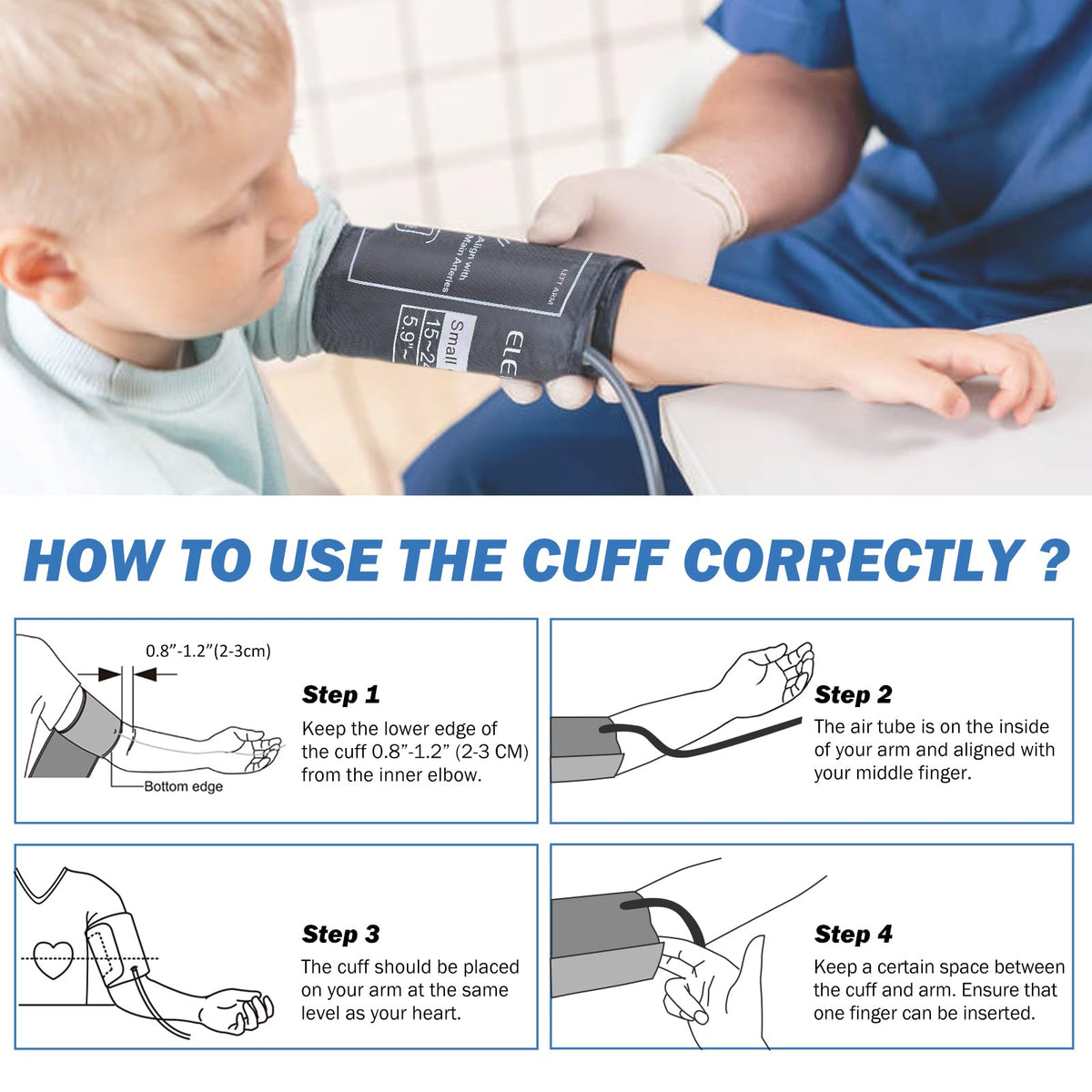 Pediatric Blood Pressure Cuff 5.9-9.5 Inch G6434