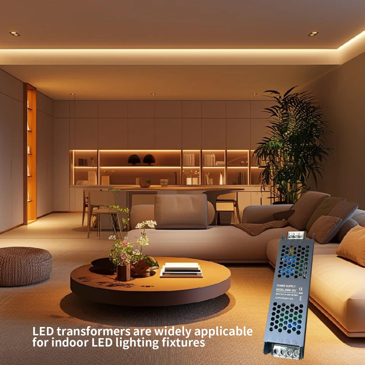 200W Ultra Slim 12v LED Driver Power Supply Y184742