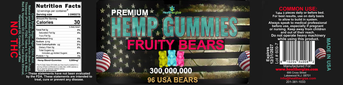 Hemp Gummies 96 Bears K74041