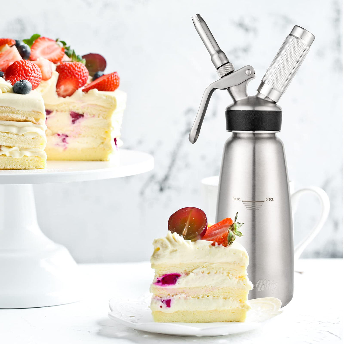 Spare Parts and Accessories for Whipped Cream Dispenser 304 Stainless Steel W348305
