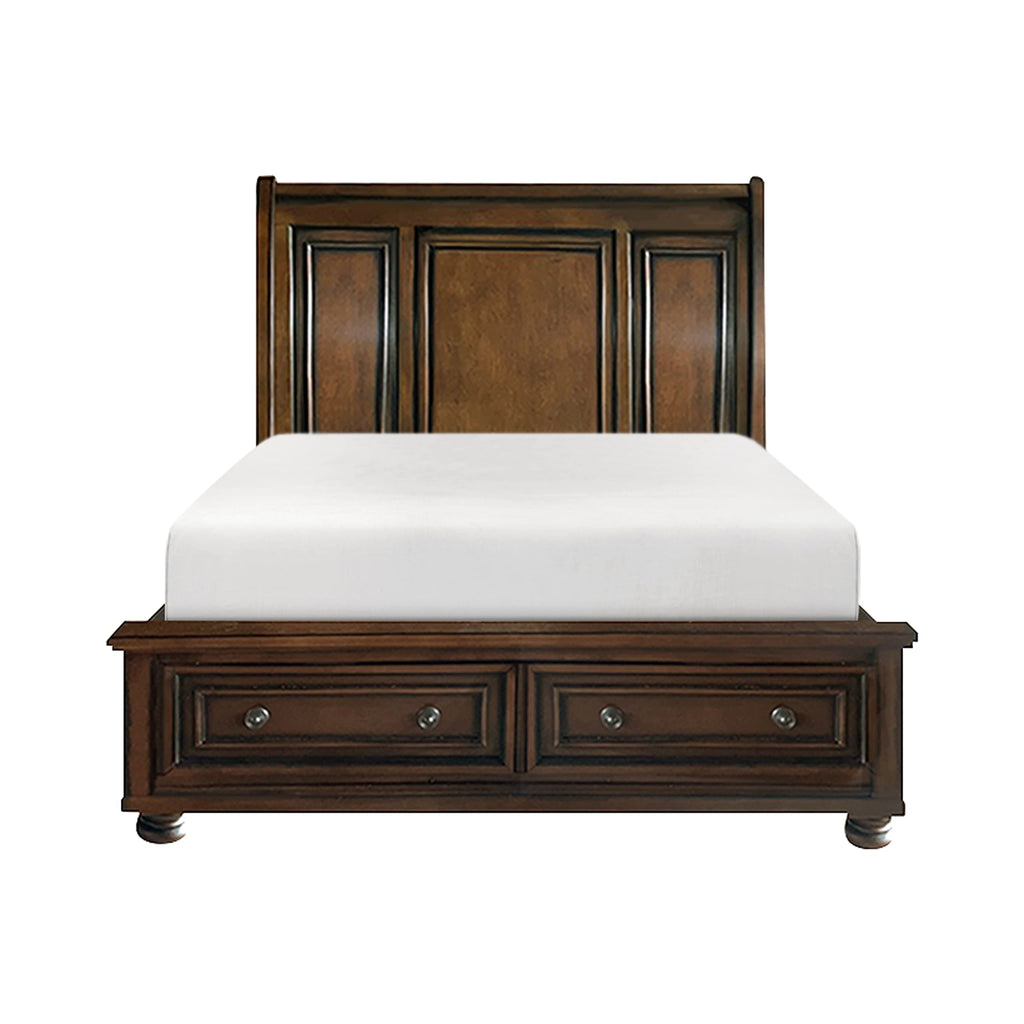 California King Platform Bed Frame with Storage Drawers V24385
